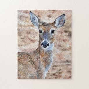 Pretty Deer Art Animal Lover Puzzle