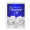 Pretty Diamond Bow Royal Blue Sweet 16 Invite