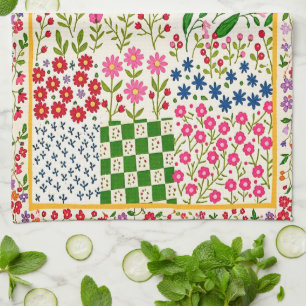 Pretty Ditsy Floral Tea Towel. Towel