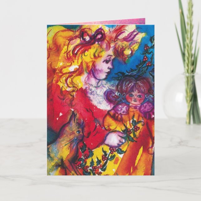 PRETTY DOLL HOLIDAY CARD (Front)