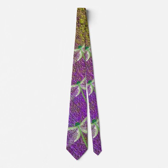 Pretty Dragonfly Men’s Neck Tie (Front)