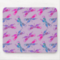Pretty Dragonfly Purple Blue Two Tone Pattern