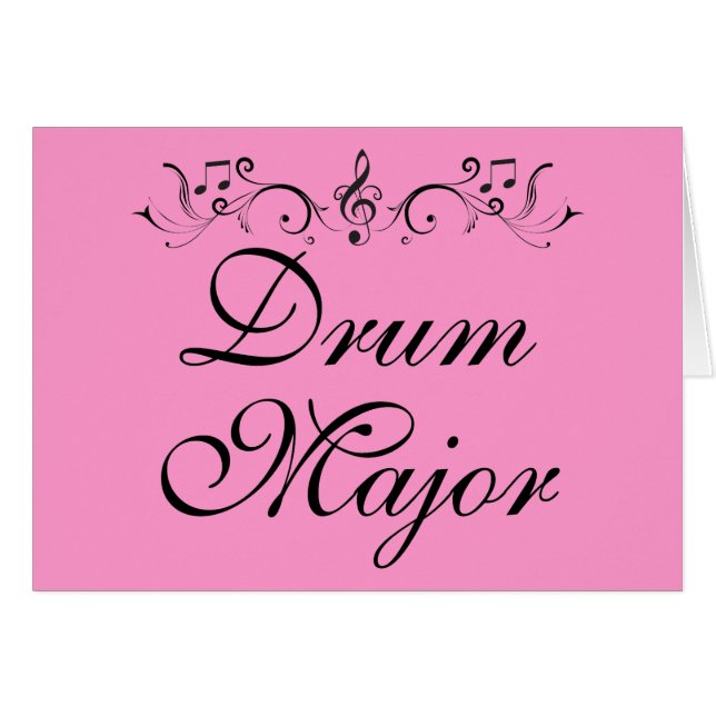 Pretty Drum Major Marching Band Gift (Front Horizontal)