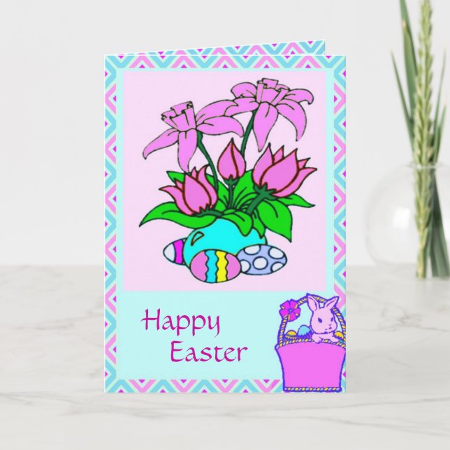 Pretty Easter Card (Front)