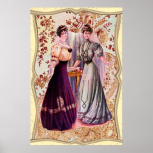 Pretty Edwardian Fashions Poster