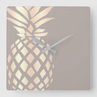 Pretty elegant copper rose gold pineapple & grey