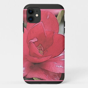 Pretty, elegant  pink camellia flower Case-Mate iPhone case