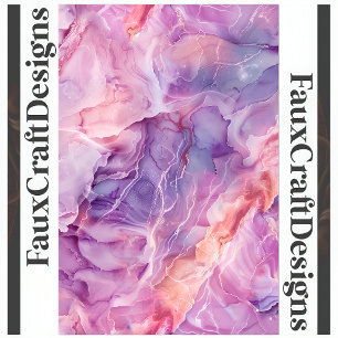 Pretty Elegant Pink Marble 115 Decoupage Tissue Paper