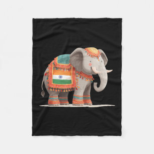 Pretty Elephant Costume For Indian Colors And Anim Fleece Blanket