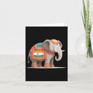 Pretty Elephant Costume For Indian Colours And Ani Card