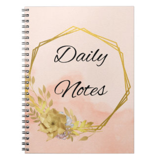 pretty esthetic diary notebook
