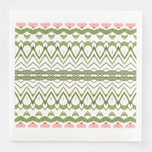 Pretty Everyday Paper Napkins With Pink Hearts