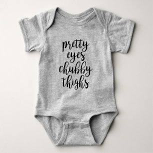 Pretty Eyes Chubby Thighs Baby Bodysuit