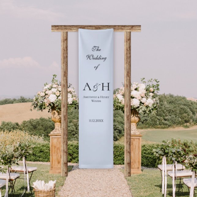 Pretty Fabric Wedding Welcome Banner - Lavender (Elegant Purple Fabric Wedding Welcome Sign Banners)