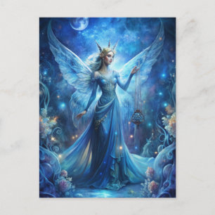 Pretty Fairy in Blue  Postcard