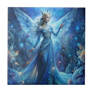 Pretty Fairy in Blue  Tile