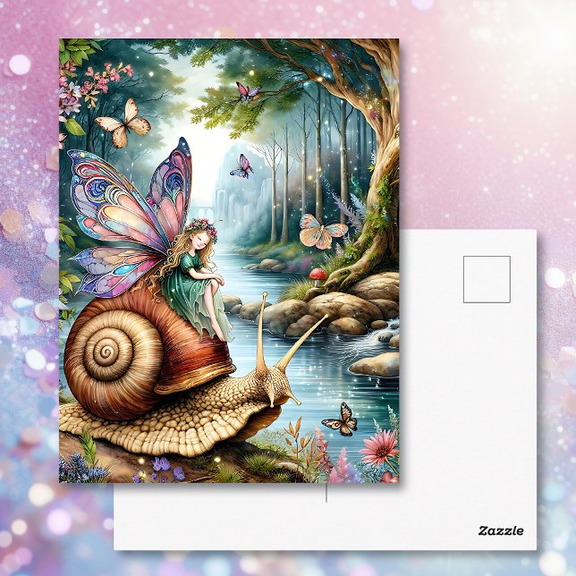 Pretty Fairy Land Magical Forest Postcard (Creator Uploaded)