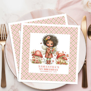 Pretty Fairy Pink Garden Magical Birthday Party   Napkin