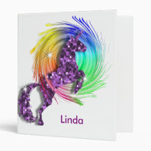 Pretty Fantasy Rainbow Unicorn Personalised