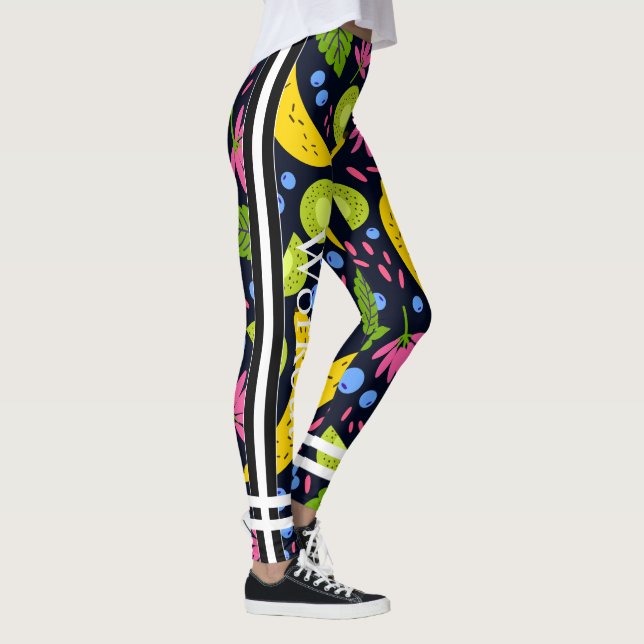 Pretty fashion design fruit pattern l Colourful Leggings (Right)