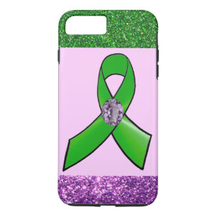 Pretty Faux Glitter Lyme Awareness Phone Case