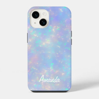 Pretty Faux Opalescent Colours iPhone 14 Case