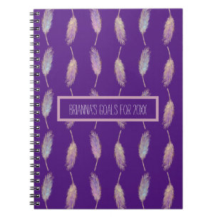 Pretty Feathers Goals Notebook