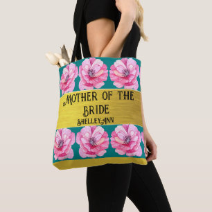 Pretty Feminine Floral Mother of the Bride Groom Tote Bag