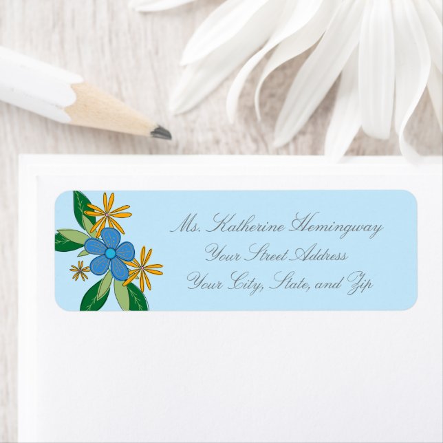 Pretty Feminine Floral Return Labels  (Insitu)