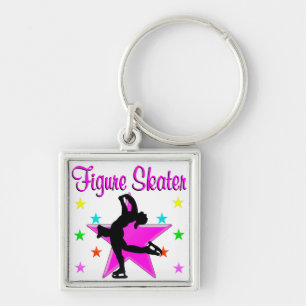 PRETTY FIGURE SKATER KEY RING