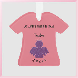 Pretty First Christmas Angel Ornament
