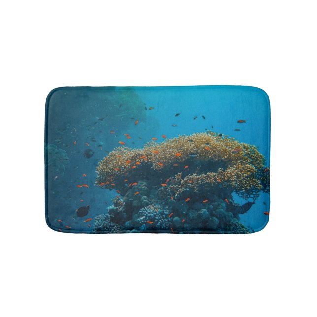 Pretty Fishes And Reefs Bath Mat (Front)