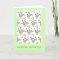 Pretty Flemish Language Greeting Birthday
