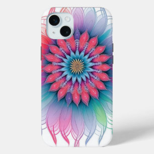 Pretty Floral Abstract iPhone 15 Mini Case