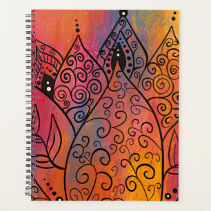 Pretty Floral Art Planner