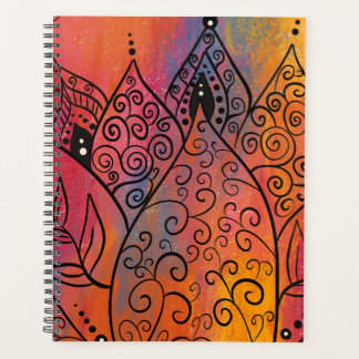 Pretty Floral Art Planner