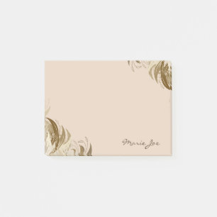 Pretty Floral Boarder Prints Personalised Post-it Notes