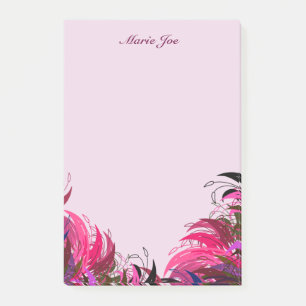 Pretty Floral Boarder Prints Personalised Post-it Notes