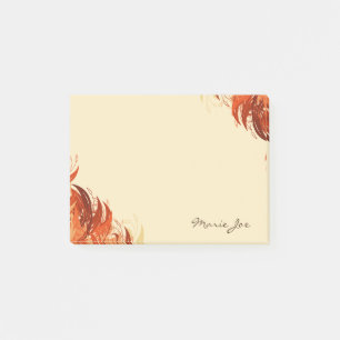Pretty Floral Boarder Prints Personalised Post-it Notes
