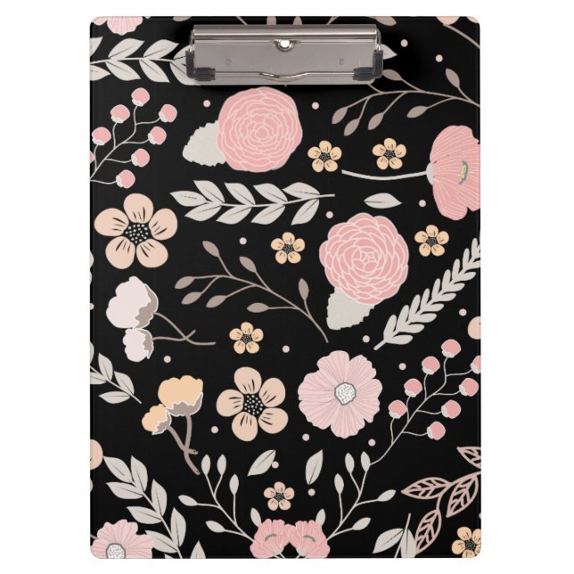 Pretty Floral Botanical Clipboard (Front)