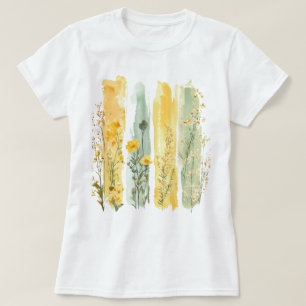 Pretty Floral Brushstroke T-Shirt