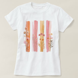 Pretty Floral Brushstroke T-Shirt