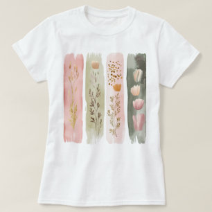 Pretty Floral Brushstroke  T-Shirt