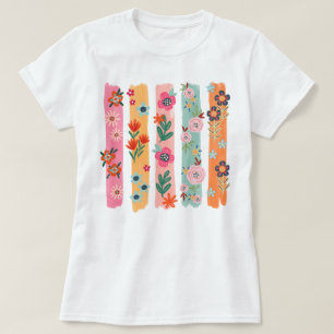 Pretty Floral Brushstroke  T-Shirt