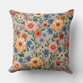 Pretty floral cushion