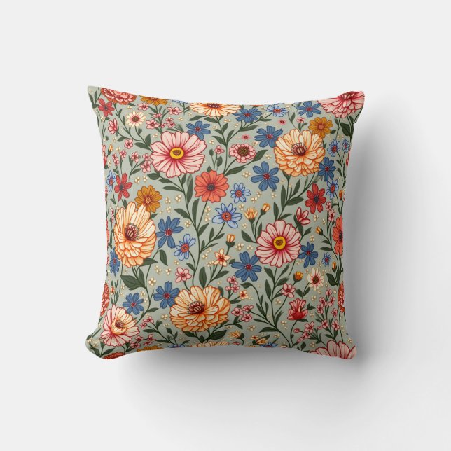 Pretty floral cushion (Front)