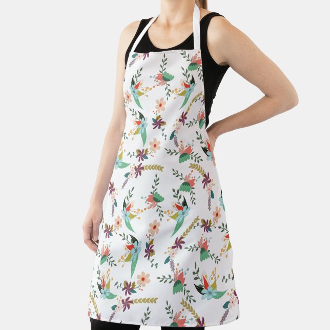 Pretty Floral Custom  Apron (Insitu)