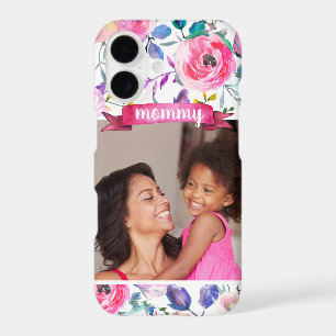 Pretty Floral Custom Photo Gift for Mum
