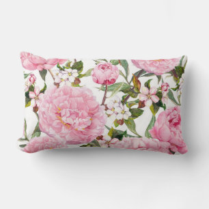 Pretty floral decorative eye-catching  lumbar cushion