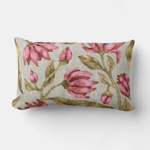 Pretty floral decorative eye-catching  lumbar cushion